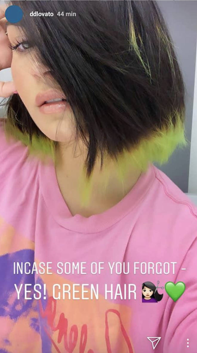 Demi Lovato S Green Hair Is Channelling Billie Eilish Fans Say