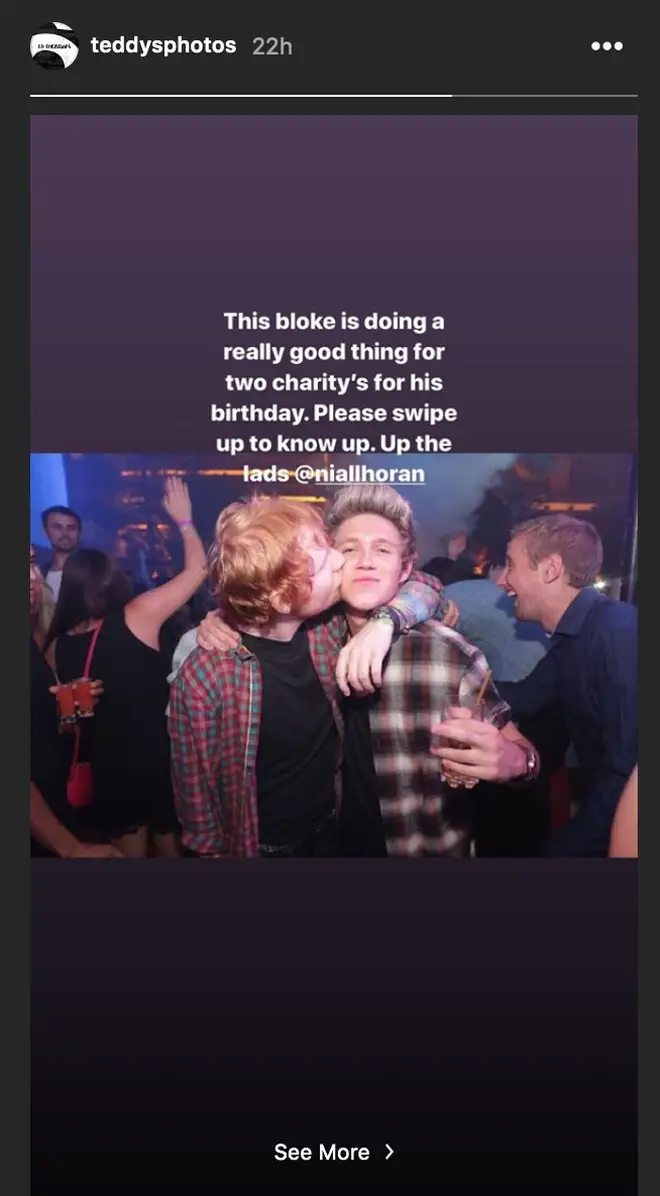 Ed Sheeran praises Niall for promoting charities on his birthday