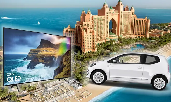 Your chance to win a trip to Dubai, a car and a TV