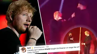 Ed Sheeran joined Khalid on stage at the O2 for 'Beautiful People'