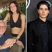 Nicola Peltz's with her dad Nelson and husband Brooklyn, then pictured with brother Will.