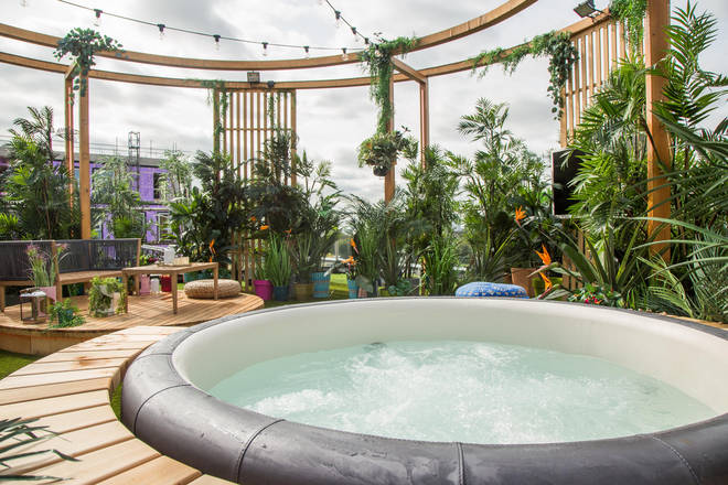 Contestants can use a hot tub on the roof