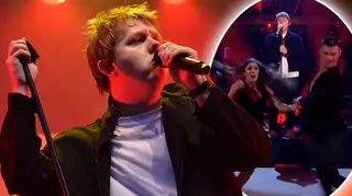 Lewis Capaldi sang on Strictly Come Dancing on Sunday night