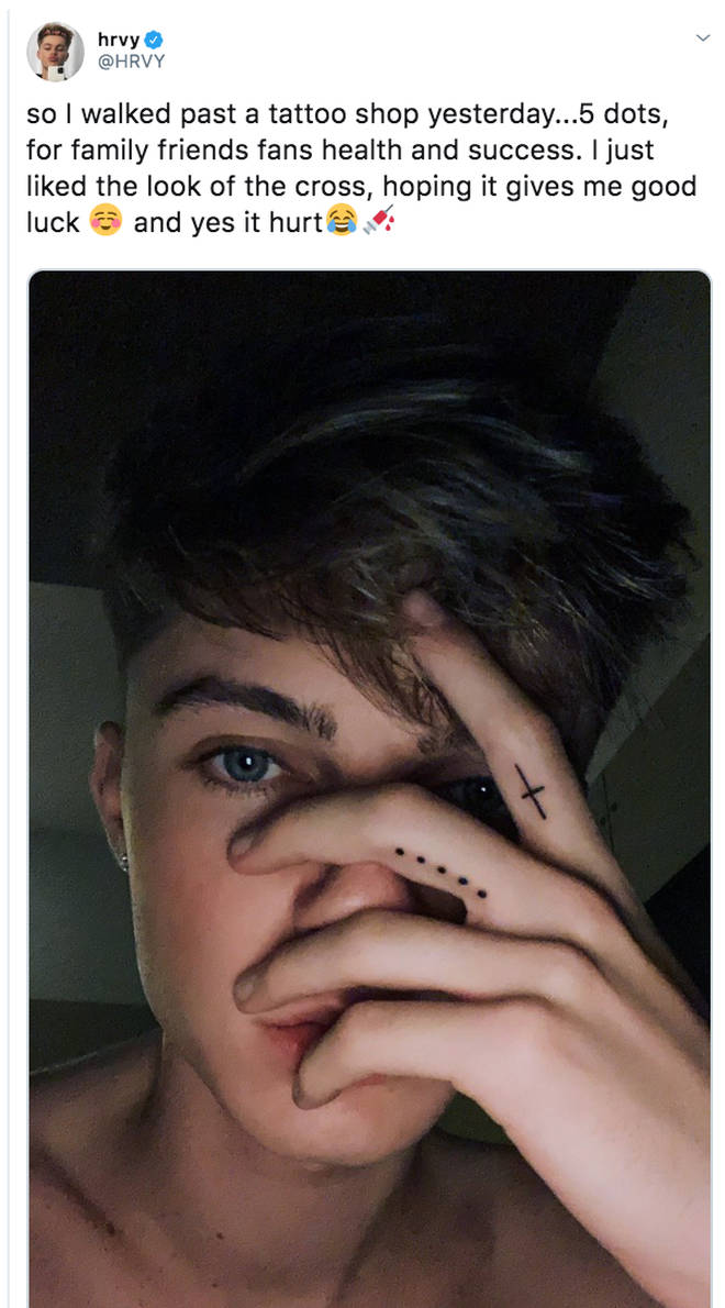 HRVY explains the meaning behind finger tats