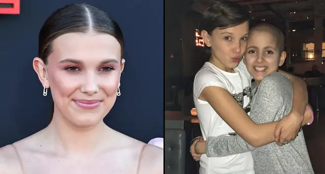 Millie Bobby Brown with Olivia Hope LoRusso.
