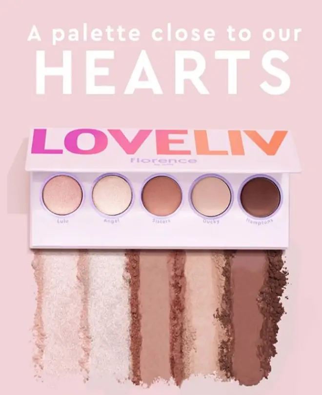 Millie Bobby Brown 'Love Liv' Florence by Mills palette.