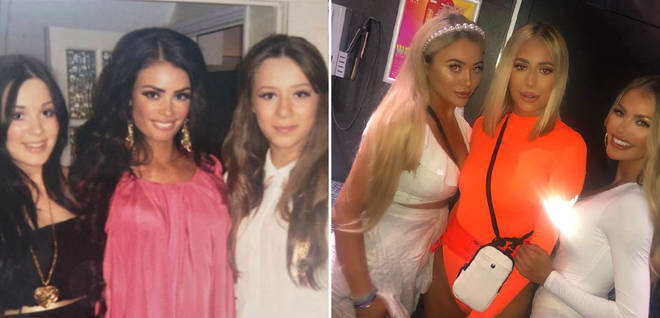 TOWIE sisters in throwback snaps.