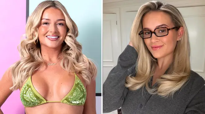 Love Island Charleen Murphy promo image and Molly-Mae Hague pictured posing.