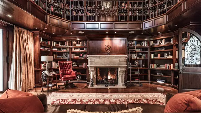 Liam Payne's home even has a library