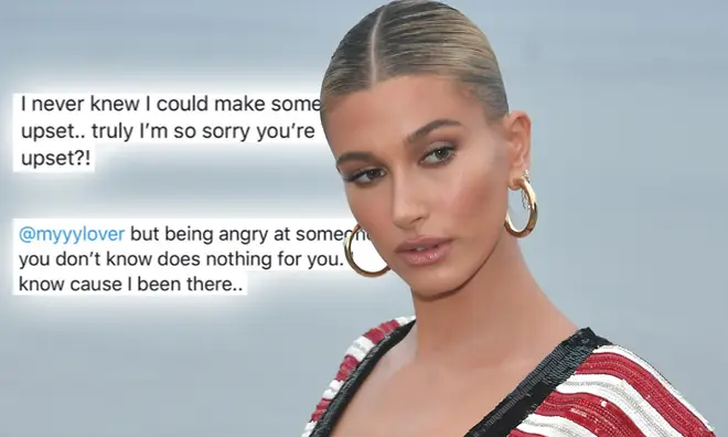 Hailey Baldwin responded to a Taylor Swift fan who shared a video slating the model