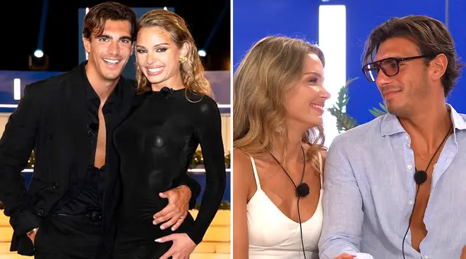 Love Island's Julia Majchrzak and Lorenzo Alessi pictured at the finale and in the villa together.