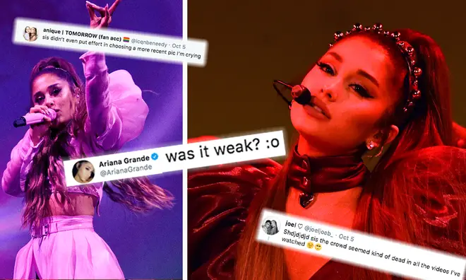 Ariana Grande responds to fan's thoughts on Twitter