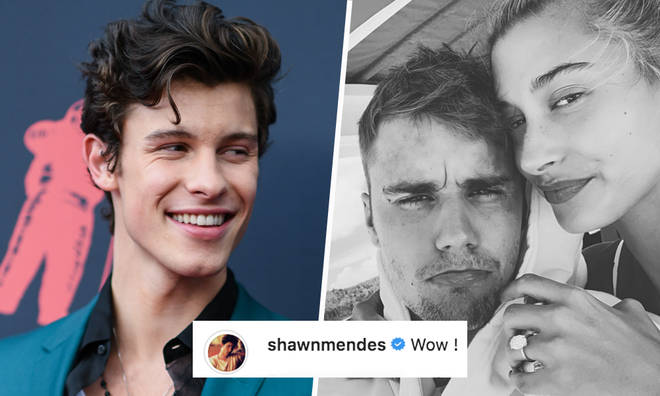 Shawn Mendes comments on Justin Bieber's honeymoon snap
