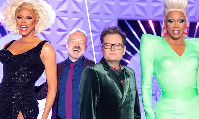 Graham Norton and Alan Carr are judges on Ru Paul's Drag Race UK