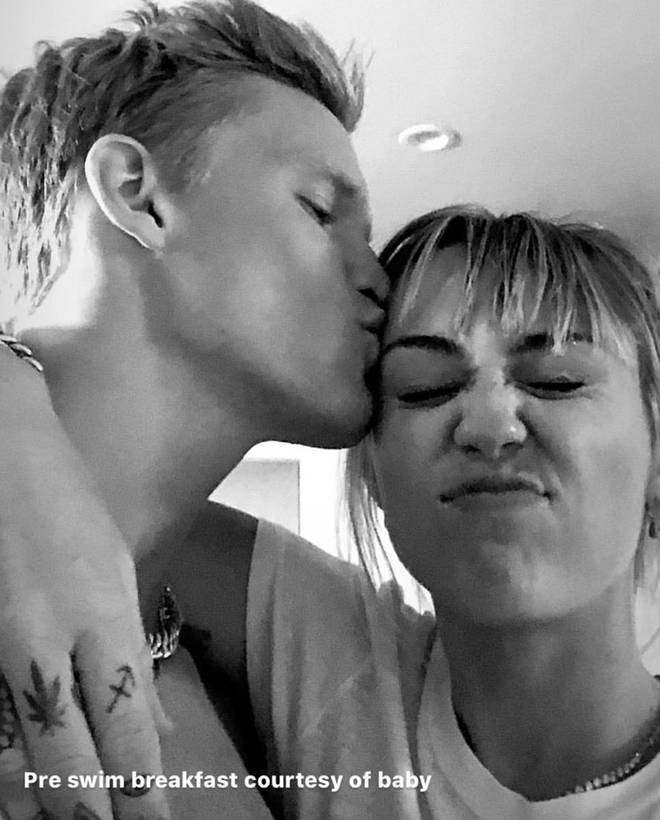 Cody Simpson posted a cute photo with Miley Cyrus.