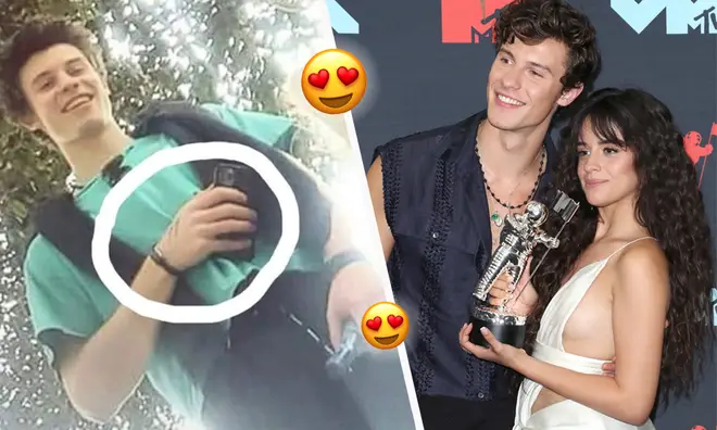 Shawn Mendes & Camila Cabello spotted with matching bond touch bracelets