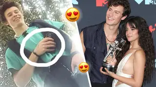 Shawn Mendes & Camila Cabello spotted with matching bond touch bracelets