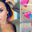 Demi Lovato has posted a cute fan letter on her Instagram
