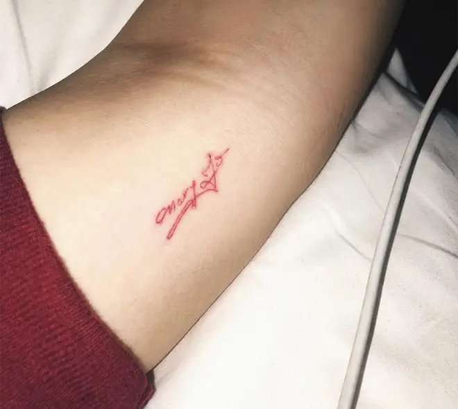 Kylie Jenner "Mary Jo" Tattoo.