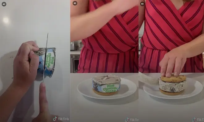 The easy way to make an ice-cream sandwich