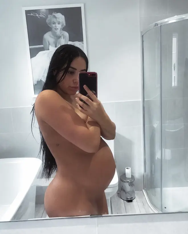 Marnie Simpson has shown off her baby bump