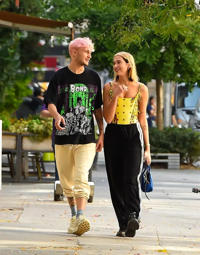 Dua Lipa and Anwar Hadid stroll around New York City together