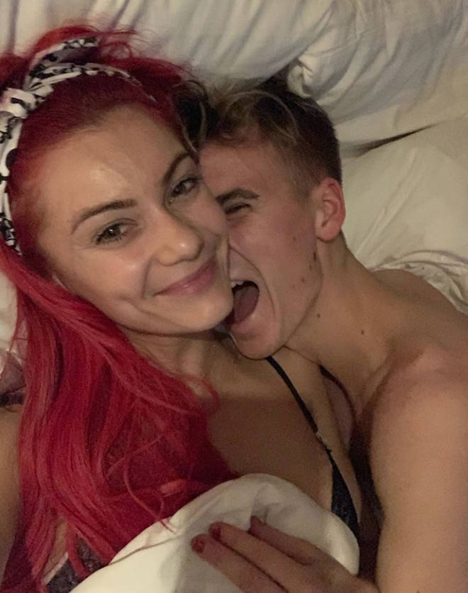 Dianne Buswell and Joe Sugg appeared to be marking one year together in November with this selfie
