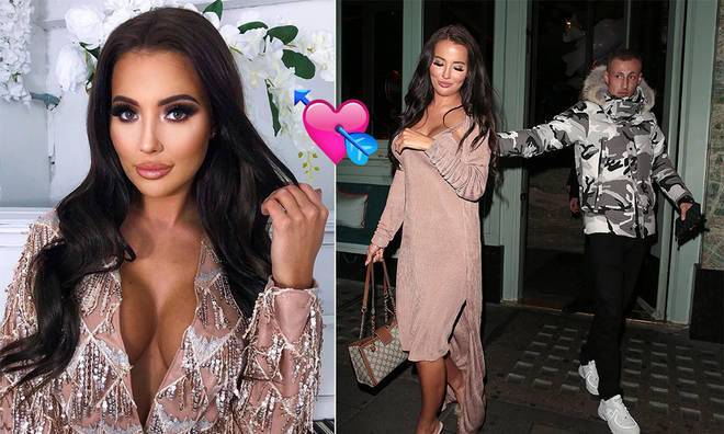 Yazmin Oukhellou stepped out in Mayfair with her new man.