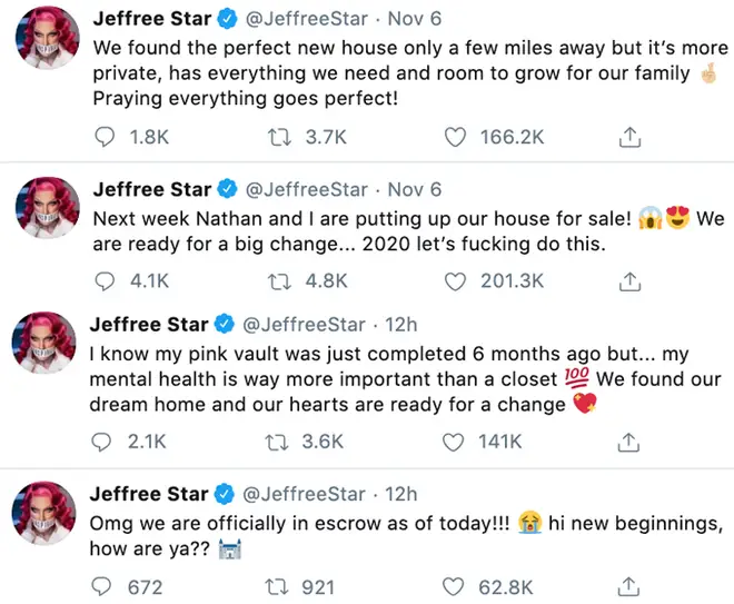 Jeffree Star Tweets.