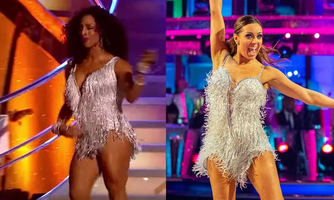 Amy Dowden's dress was revamped after Alexandra Burke wore it two years ago