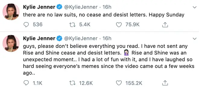 Kylie Jenner Tweets.