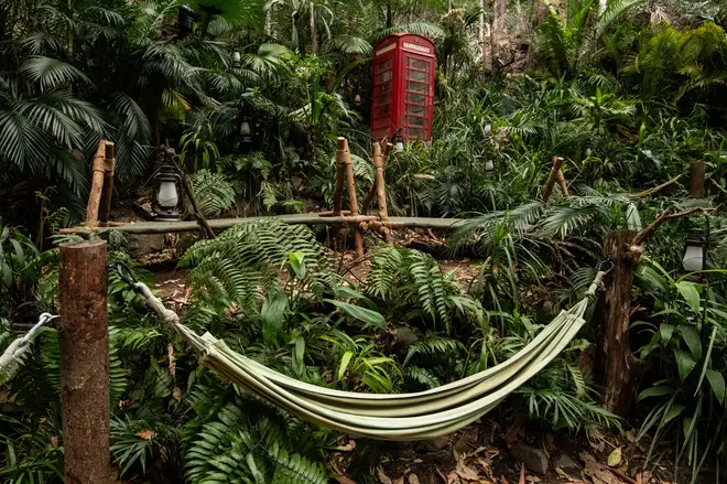The I'm A Celebrity 2019 camp includes the hammocks as usual