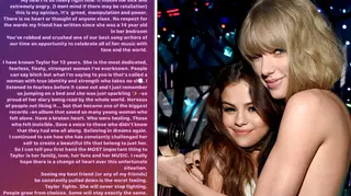Selena Gomez defends Taylor Swift during music ownership feud