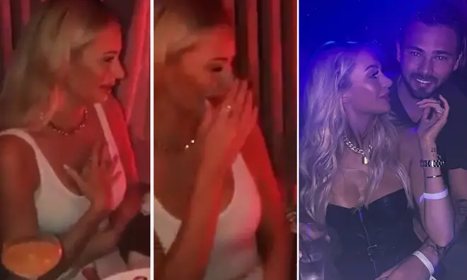 Olivia Attwood shares emotional video of her engagement