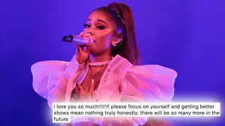 Ariana Grande had to cancel a concert after falling ill