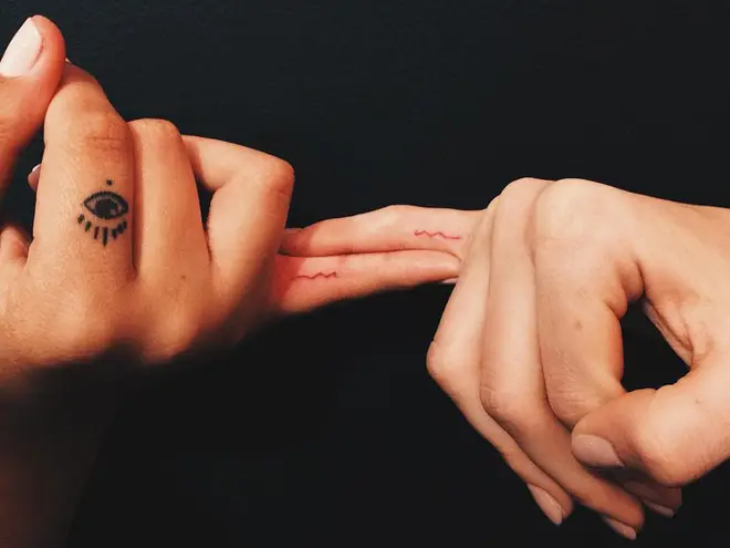 Kylie Jenner "m" Tattoo.