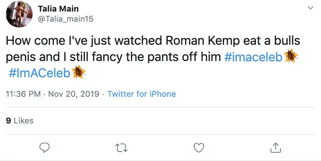 Roman Kemp has become the jungle's heartthrob