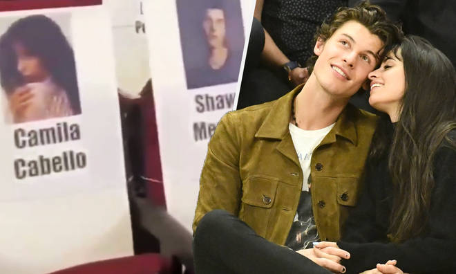 Shawn and Camila seated together at the 2019 AMAs