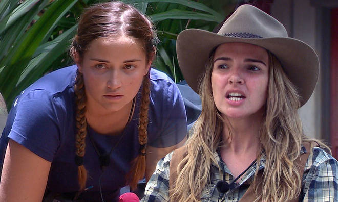 The girls are apparently avoiding the showers in I'm A Celeb