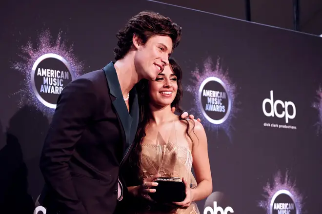 Shawn Mendes and Camila Cabello at the 2019 AMAs