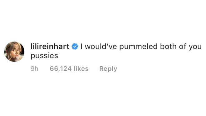 Lili Reinhart Instagram Comment